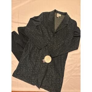 NWT Tess Dress Vintage 2pc Suit Pants Set Velvet Sz 18T Hunter Green Long Jacket